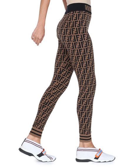 fendi logo knit leggings|fendi tights for women.